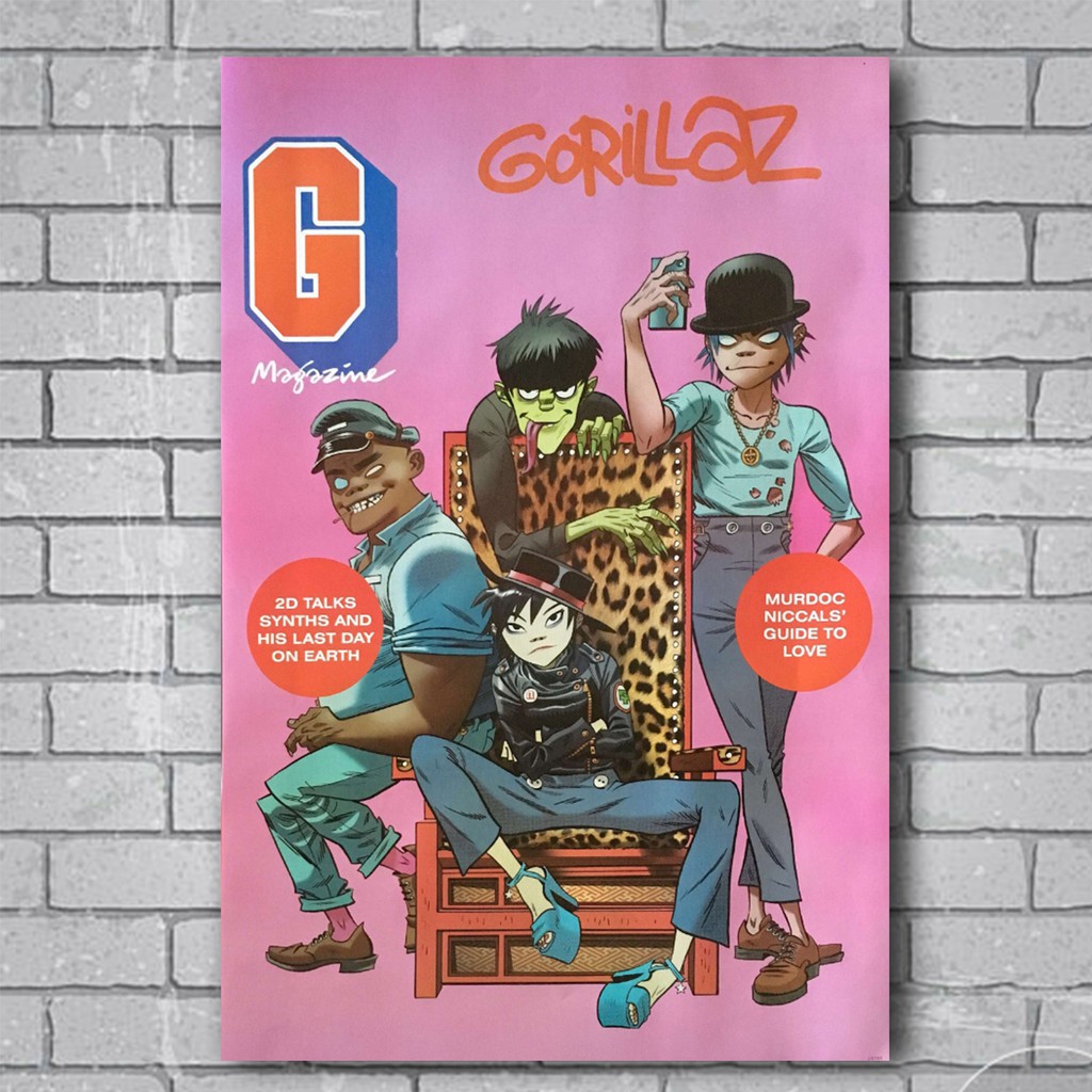 โปสเตอร์-วง-ดนตรี-gorillaz-กอริลลาซ-ภาพ-วงดนตรี-โปสเตอร์ติดผนัง-โปสเตอร์สวยๆ-poster