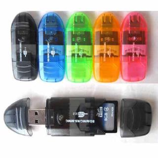 อะแดปเตอร์การ์ดรีดเดอร์ USB ความเร็วสูง MMC SD SDHC TF Micro SD - UP ถึง 64GB