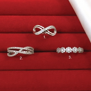 ภาพหน้าปกสินค้าแหวนโรเดียมฝังเพชร แหวนพลอย แหวนเพชร เสริมบารมี ใส่ออกงานได้ ที่เกี่ยวข้อง