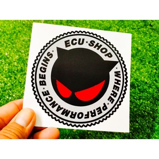 LOGOสติ๊กเกอร์ECU. สติ๊กเกอร์สะท้อนแสง สติ๊กเกอร์แต่งรถยนต์ รถมอเตอร์ไซค์