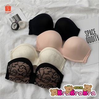 ภาพขนาดย่อของภาพหน้าปกสินค้า𝑩𝒓𝒂𝑩𝒓𝒂𝑩𝒓𝒂 ️  bra-001 LOCKING BRA เกาะอกขอบซิลิโคน บราเกาะอก จากร้าน brabrabra.official บน Shopee