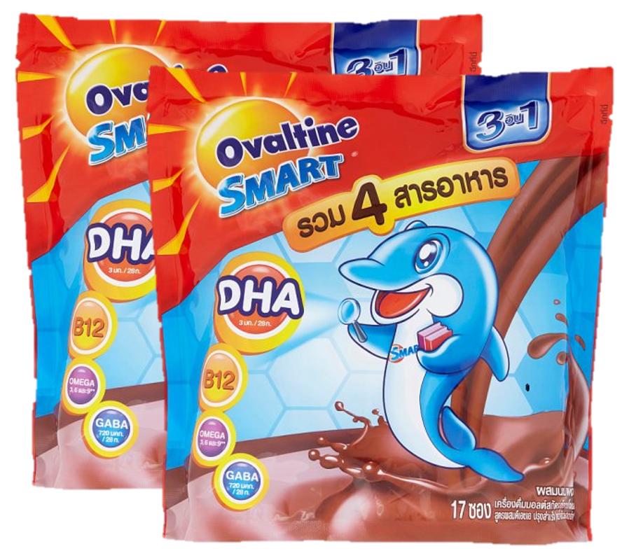 ovaltine-3in1-smart-chocolate-powder-โอวัลติน-สมาร์ท-3in1-เครื่องดื่มปรุงสำเร็จมอลต์สกัด-รสช็อกโกแลต-28g-x-17ซอง-2แพค