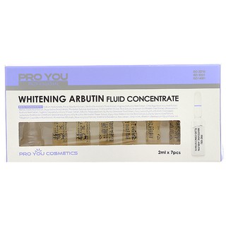 เซรั่ม โปรยู ไวท์เทนนิ่ง อาบูติน ฟลูอิด คอนเซนเทรท Proyou Whitening Arbutin Fluid Concentrate (2ml X 7 pcs.)