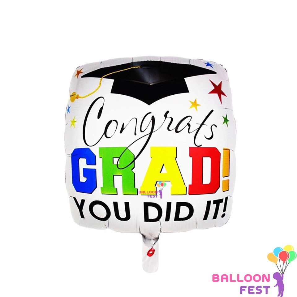 balloon-fest-ลูกโป่งฟอยด์-congratulation-graduation-งานฉลองรับปริญญา-ขนาด-40x40-ซม-สีขาว