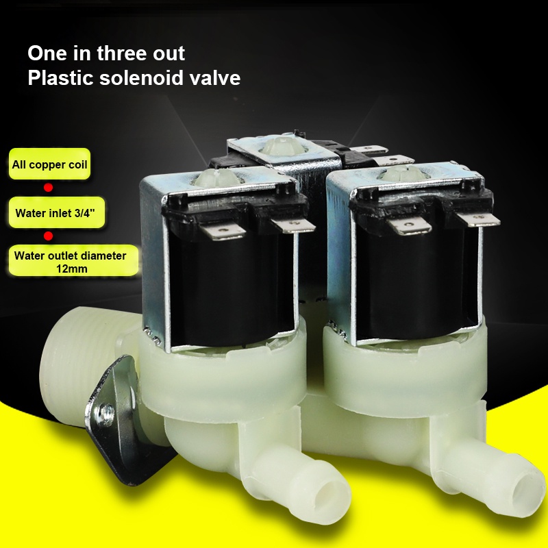 one-in-three-out-plastic-solenoid-valve-coffee-machine-water-dispenser-water-inlet-valve-temperature-resistance-100-12