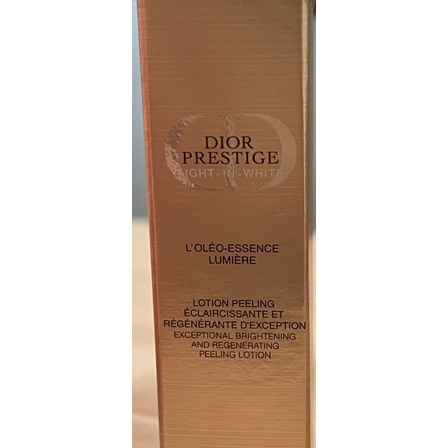 Dior prestige light in white peeling lotion ขนาดทดลอง 10 ml | Shopee ...