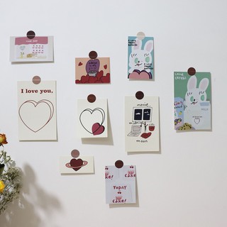 สินค้า (พร้อมส่ง🌷) โปสการ์ดตกแต่ง Mazzzy Card Cherry Lovely Room Decoration Card