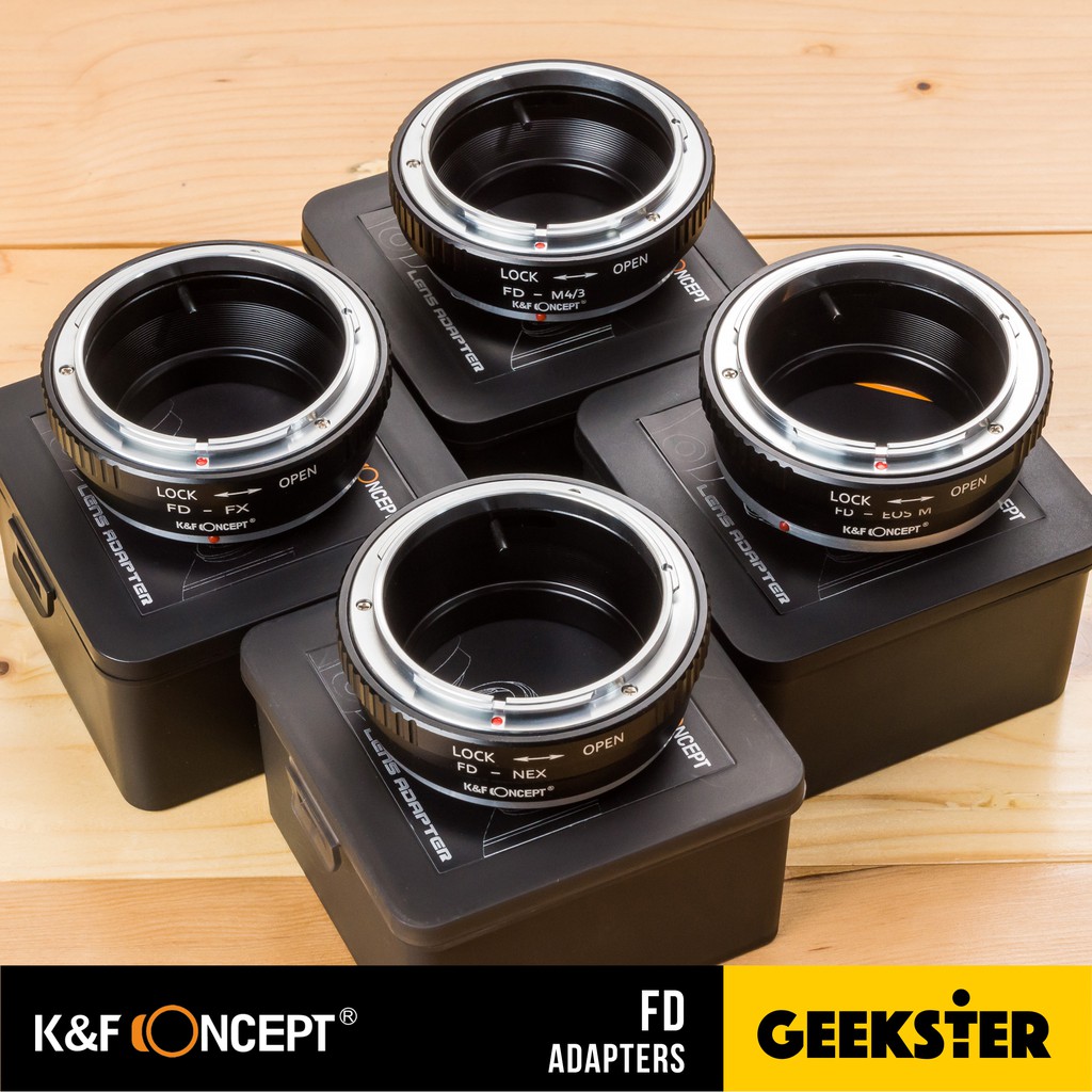 ภาพหน้าปกสินค้าK&F เมาท์แปลง FD Lens Adapter ( FD-FX / FD-NEX / FD-m43 , m4/3 / FD-EOS M / KF ) จากร้าน geekster บน Shopee