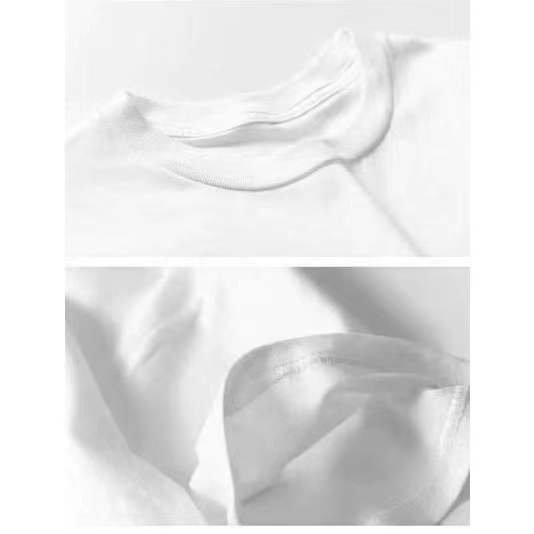 frefel-เสื้อยืดเปล่า-เสื้อยืดสีพื้น-เสื้อยืดคอกลม-สีขาว