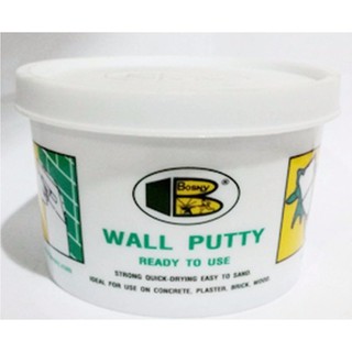 Bosny วอลล์ พัตตี้ wall putty ซ่อมกำแพง รอยร้าว รอยเจาะ 0.5 กิโลกรัม 0.5 kg.