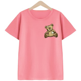 Babykidsเสื้อยืดเด็กคอตตอน100%ลายหมีเล็ก