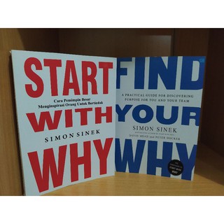 หนังสือ 2 เล่ม Start With Why & Find Your Why by Simon Sinek