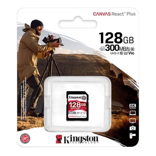 Kingston 128GB Canvas React Plus UHS-II SDXC Memory Card (without Card Reader)