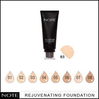 NOTE COSMETICS REJUVENATING FOUNDATION 03 MEDIUM BEIGE