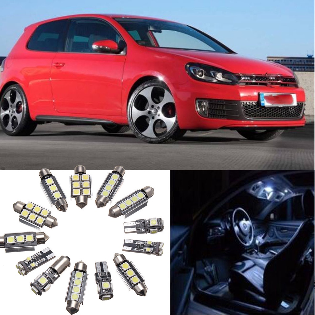 ชุดหลอดไฟ-led-ภายในรถยนต์-สีขาว-สําหรับ-vw-golf-6-mk6-gti-2010-2015-13-ชิ้น-dysunbey