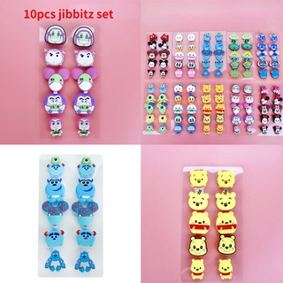 10 ชิ้น การ์ตูนโดนัลด์ดั๊ก Jibbitz มิกกี้เมาส์ จี้รองเท้า อะนิเมะ Jibits Croc Pins Buzz Lightyear Jibitz Charm Stitch Croc Jibbits ชุดอุปกรณ์เสริมสําหรับเด็ก รองเท้าตกแต่ง