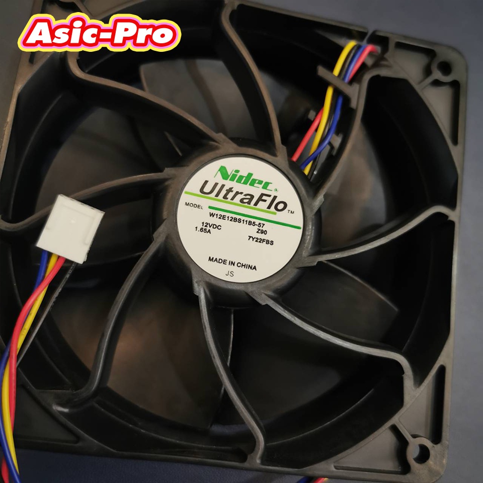 nidec-dc-12v-1-65a-6300-rpm-fan-พัดลมเครื่องขุด-asic