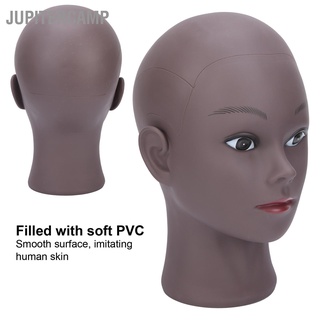 Jupitercamp หุ่นหัวแอฟริกัน สีดํา สําหรับฝึกแสดงเครื่องประดับ วิกผม