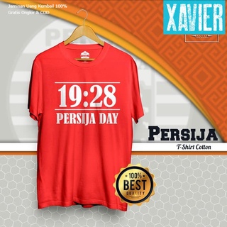 เสื้อยืดผ้าฝ้ายพิมพ์ลายคลาสสิก เสื้อยืด พิมพ์ลาย PERSiJA DAY Jakmania 30S Distro 19:28 สไตล์อินโดนีเซีย