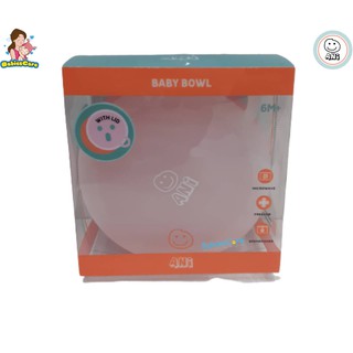 BabiesCare ANI ชามซิลิโคนพร้อมฝาปิด(สีชมพู)ฐานรองสูญญากาศ เหมาะสำหรับเด็กเล็กตั้งแต่ 6 เดือนขึ้นไป(เข้าไมโครเวฟได้)