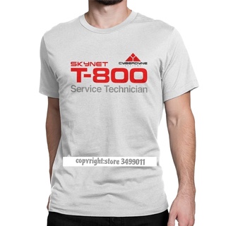 เสื้อยืดโอเวอร์ไซส์Hensewts Shop T-800 เสื้อยืดลําลอง ผ้าฝ้าย แขนสั้น คอกลม พิมพ์ลาย Cyberdyne Cyborg สําหรับผู้ชาย เหม