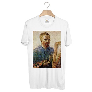 BP695 เสื้อยืด Vincent Van Gogh Self Portrait in Front of the Easel