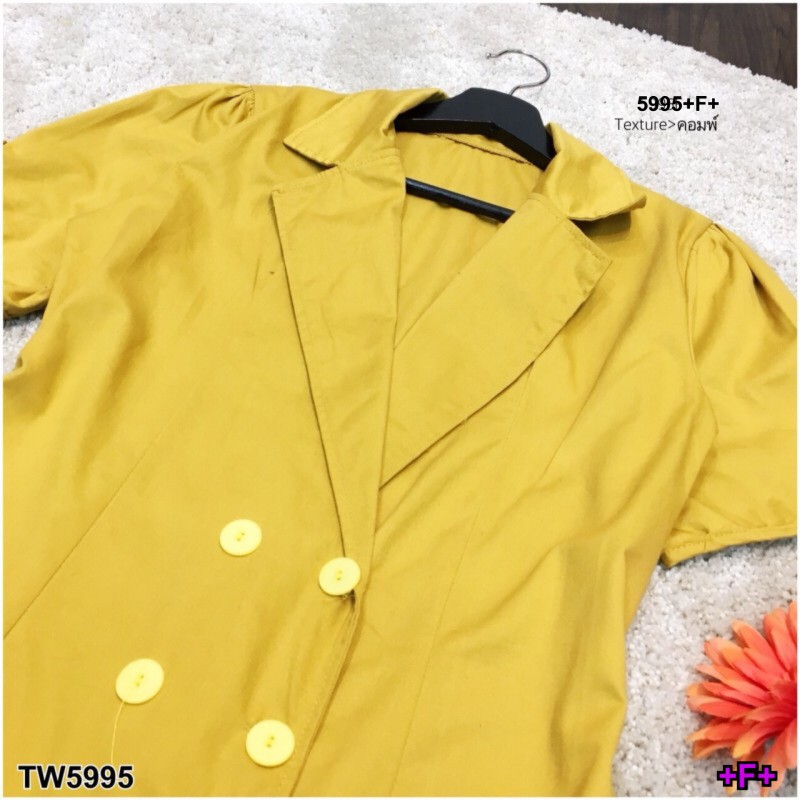 เดรสสูทผูกโบว์แขน-tw5995