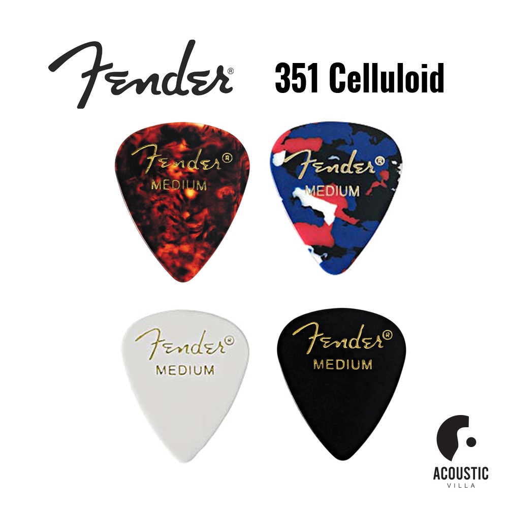 ภาพหน้าปกสินค้าปิ๊กกีตาร์ Fender Classic Celluloid 351 Guitar Pick