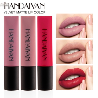 【DREAMER】HANDAIYAN Matte Lip Gloss Easy To Wear Long Lasting Waterproof Moisturizing Non Sticky Liquid Lipstick Sexy Lip Glaze Lip Makeup