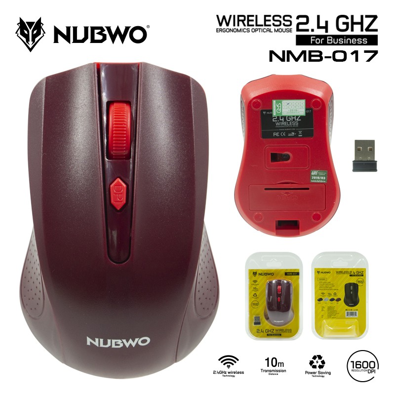 ภาพหน้าปกสินค้าNubwo NMB-017 Mouse Wireless/เมาส์Wireless/เมาส์ไร้สาย จากร้าน it.2u บน Shopee
