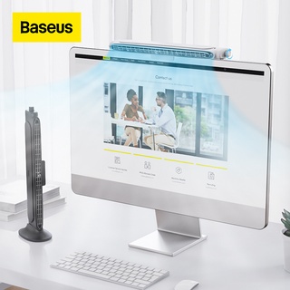 Baseus พัดลมตั้งโต๊ะไฟฟ้า ขนาดเล็ก แบบคลิปหนีบ เสียงเงียบพิเศษ เสียบ usb เหมาะกับฤดูร้อน สําหรับตั้งโต๊ะ สํานักงาน