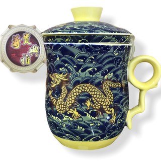 ชุดกาชงชา (กา+ถ้วย)   ผลิตจากเซรามิก สีน้ำเงิน