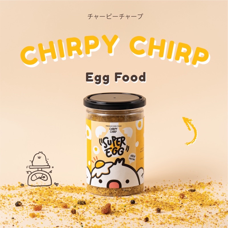 อาหารไข่-สำหรับนกและสัตว์เลี้ยงฟันแทะ-เชิร์พปี้เชิร์พ-chirpy-chirp-อาหารไข่-chirpy-chirp-อาหารไข่ผสมผลไม้-อาหารไข่นกแก้ว