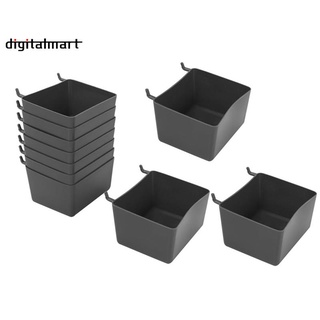 10Pcs Pegboard Bin Kit, Basket Storage Parts for Organizing Tools