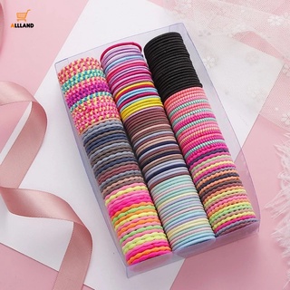 50 Pcs Candy Colors Nylon High Elastic Hair Rings/ Colorful Baby Rubber Band/ Cute Small Hair Rope Ponytail Holder/ Children Lovely Hair Accessories