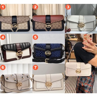 Coach 5509 5605 5497 5555 5566 C3594 C4067 5493 Georgie กระเป๋าสะพายไหล่ผู้หญิง Crossbody สลิงกระเป๋าถือ