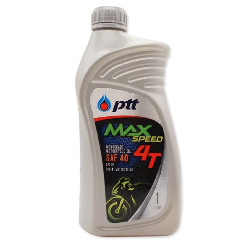 ptt-น้ำมันเครื่อง-4t-รุ่น-max-speed-1-ลิตร-สำหรับมอเตอร์ไซค์