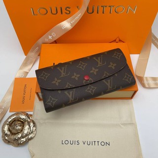 Louis vuitton wallet mono สีแดงสด Grade vip Size 19cm  อปก.fullboxset