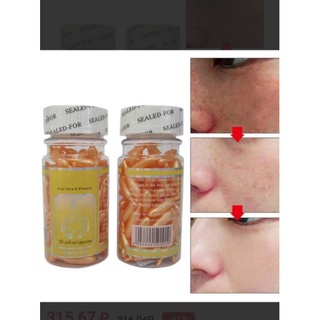 90ชิ้น/กล่องวิตามิน E 90 Capsules  Fruit Acid Wrinkle Repair Serum Capsules Moisturizing &amp; Moisturizing Serum .