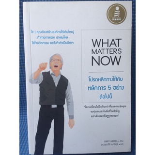 WHAT MATTERS NOW โปรดหลีกทางให้กับหลักการ5อย่างต่อไปนี้ (หนังสือมือสอง)