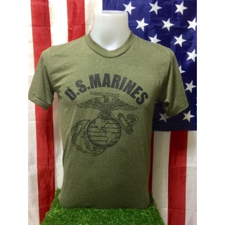 เสื้อยืด แนวทหารสกรีนUSMC สวยมากๆ รอบอก 40"