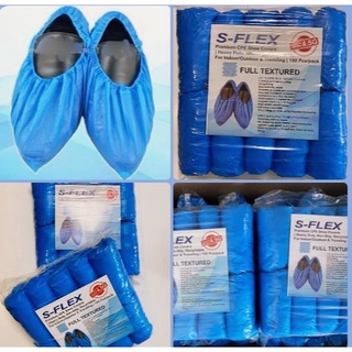 สินค้า SHOE COVER ถุงคลุมเท้าพลาสติก CPE ( 50 คู่/แพค) สีฟ้า ชนิดใช้แล้วทิ้ง ราคาขายยกแพค (1x50 คู่)