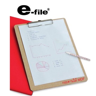 e-file Clip Board คลิปบอร์ด แนชเชลเริล ฮาร์ดบอร์ด CCB15-F4