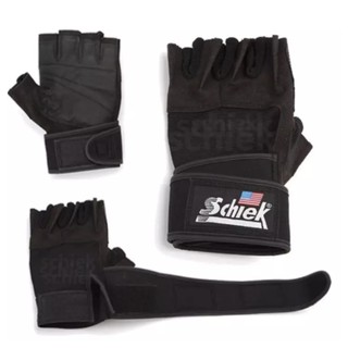 สินค้า ถุงมือฟิตเนส ยกน้ำหนัก Schiek Fitness Glove สีดำ 1 คู่