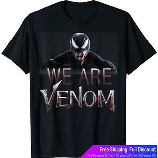 เสื้อยืดลำลอง Marvel Venom We Are Venom Big Grin T-Shirt Mens Marvel Avengersw6.