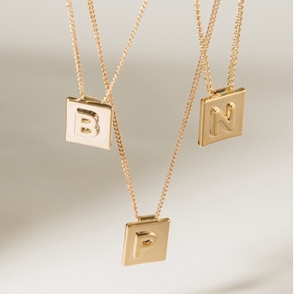 ภาพหน้าปกสินค้าLapaire   Gold plate alphabet necklace สร้อยคอตัวอักษร A-Z จากร้าน lapaire.bkk บน Shopee