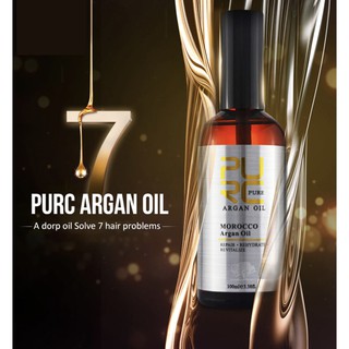 สินค้า !!!ส่งฟรี!!!  PURC argan oil 100 ml. ( น้ำมันออแกนออยที่ดีที่สุด. ด้วยคุณสมบัติ 6 ประการที่ไม่มีใครทำได้ ) พร้อมเทคนิค