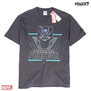 Power 7 Shop เสื้อยืดการ์ตูน ลาย มาร์เวล Black Panther ลิขสิทธ์แท้ MARVEL COMICS  T-SHIRTS (MVX-175)