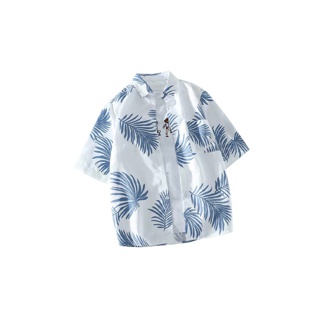 โปรโมชั่น : เสื้อเชิ้ตแขนสั้น พิมพ์ลาย สไตล์ฮาวาย เสื้อเชิ้ตแฟชั่น สำหรับผู้หญิงและผู้ชายSC5420