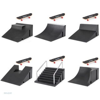 ราคาOB/ Fingerboard Rail Park Stair Kit Stairs Mini Skateboards for Kids Skateboard Game